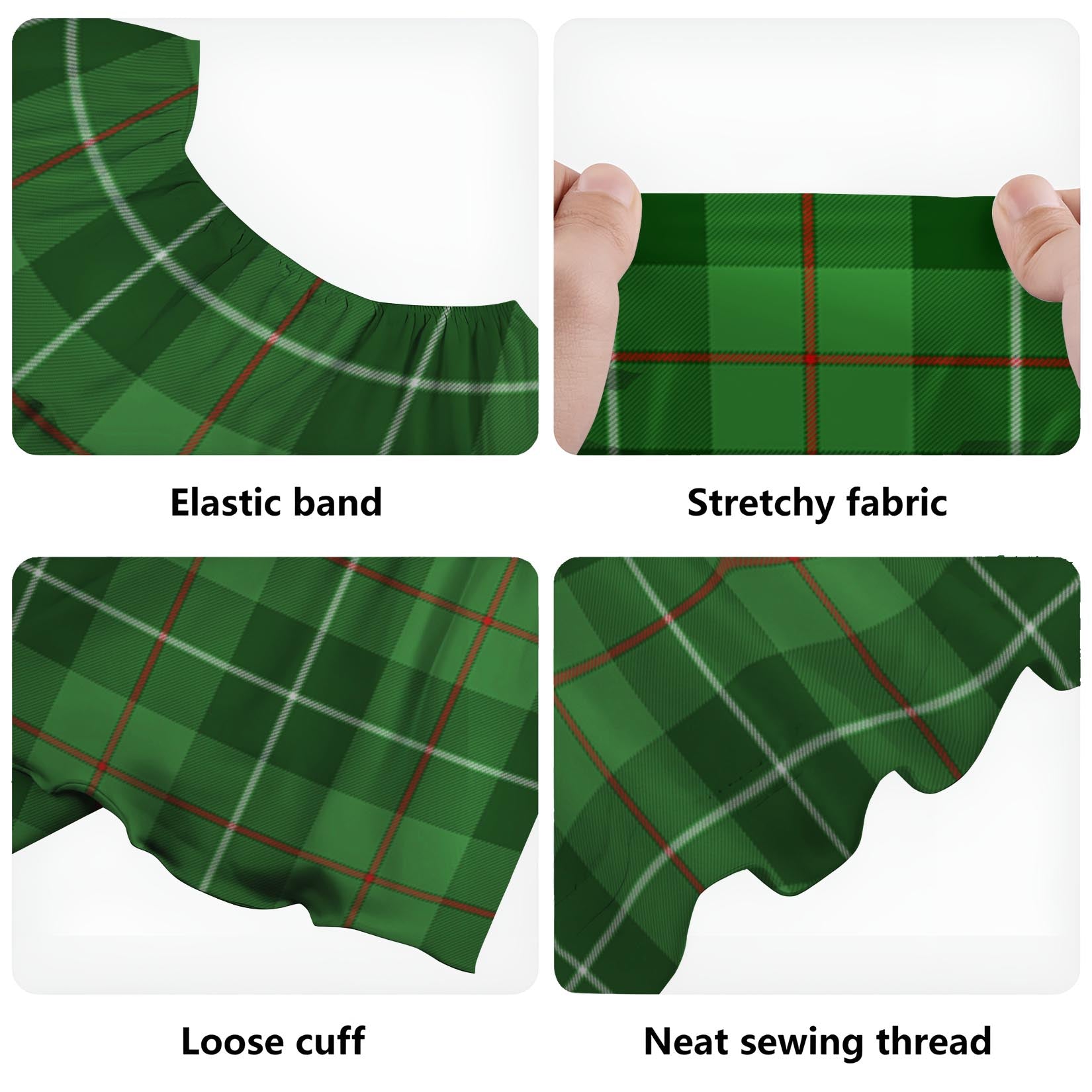 Clephane (Clephan) Tartan Off Shoulder Long Dress - Tartan Vibes Clothing