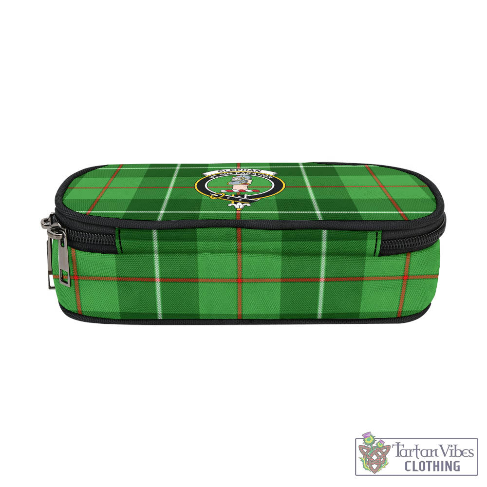 Clephane (Clephan) Tartan Pen and Pencil Case with Family Crest - Tartan Vibes Clothing