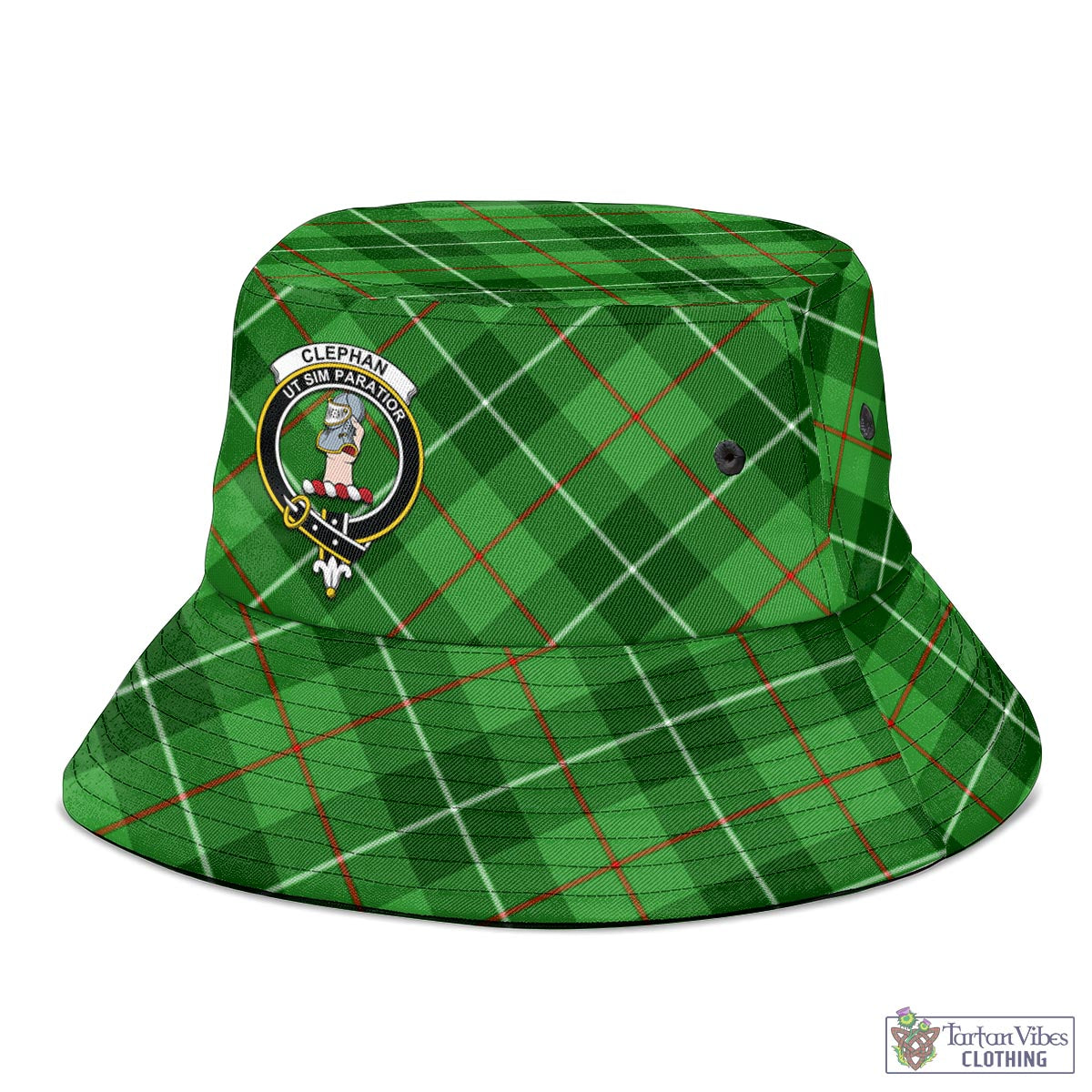 Clephane (Clephan) Tartan Bucket Hat with Family Crest - Tartan Vibes Clothing
