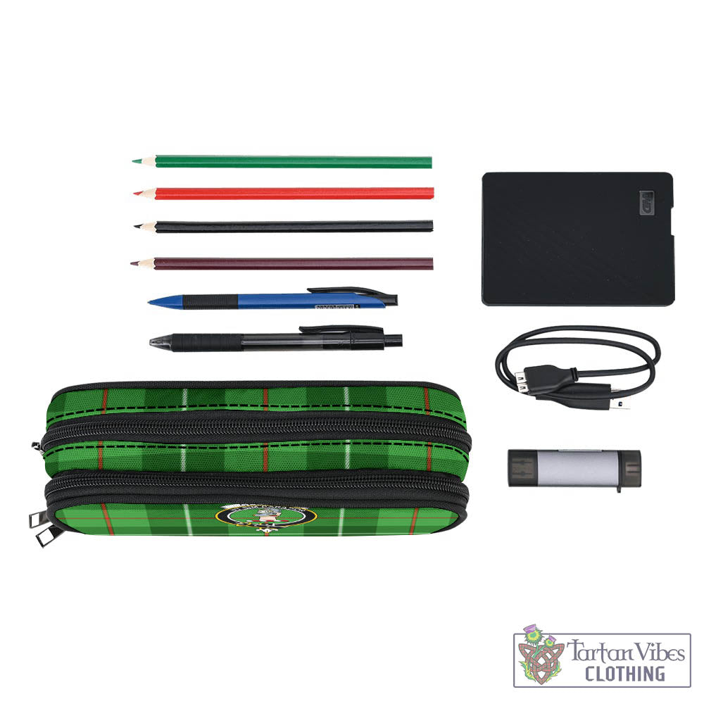 Clephane (Clephan) Tartan Pen and Pencil Case with Family Crest - Tartan Vibes Clothing