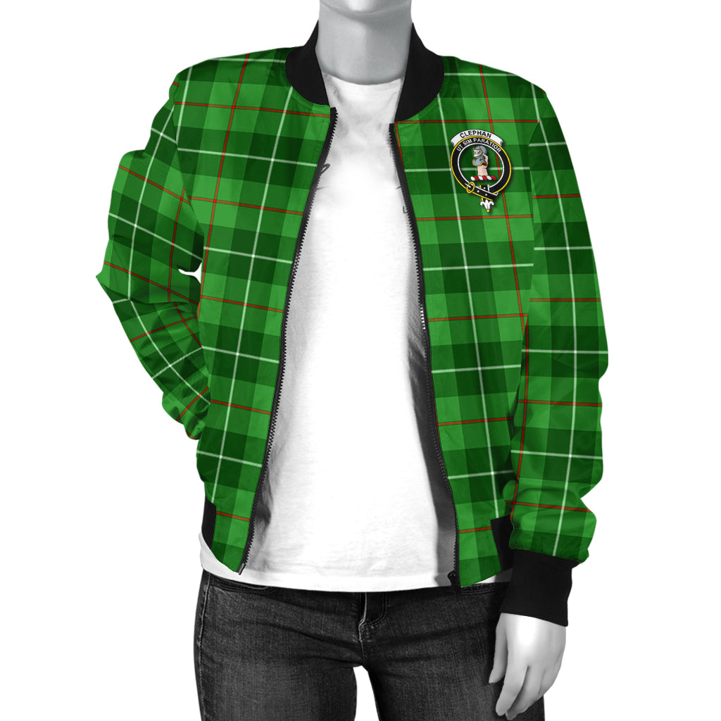 Clephane (Clephan) Tartan Bomber Jacket with Family Crest - Tartan Vibes Clothing