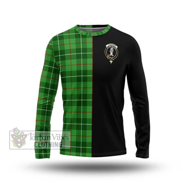 Clephane Tartan Long Sleeve T-Shirt with Family Crest and Half Of Me Style Unisex - Tartanvibesclothing Shop