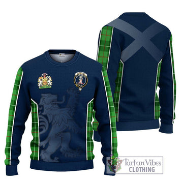 Clephane Tartan Knitted Sweater with Family Crest and Lion Rampant Vibes Sport Style Unisex - Tartan Vibes Clothing