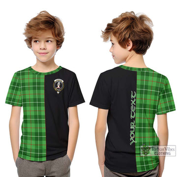 Clephane Tartan Kid T-Shirt with Family Crest and Half Of Me Style Youth XL Size14 - Tartanvibesclothing Shop