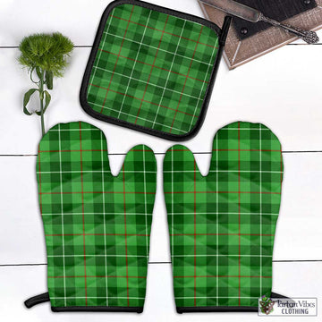 Clephane Tartan Combo Oven Mitt & Pot-Holder Combo 1 Oven Mitt & 1 Pot-Holder Black - Tartan Vibes Clothing