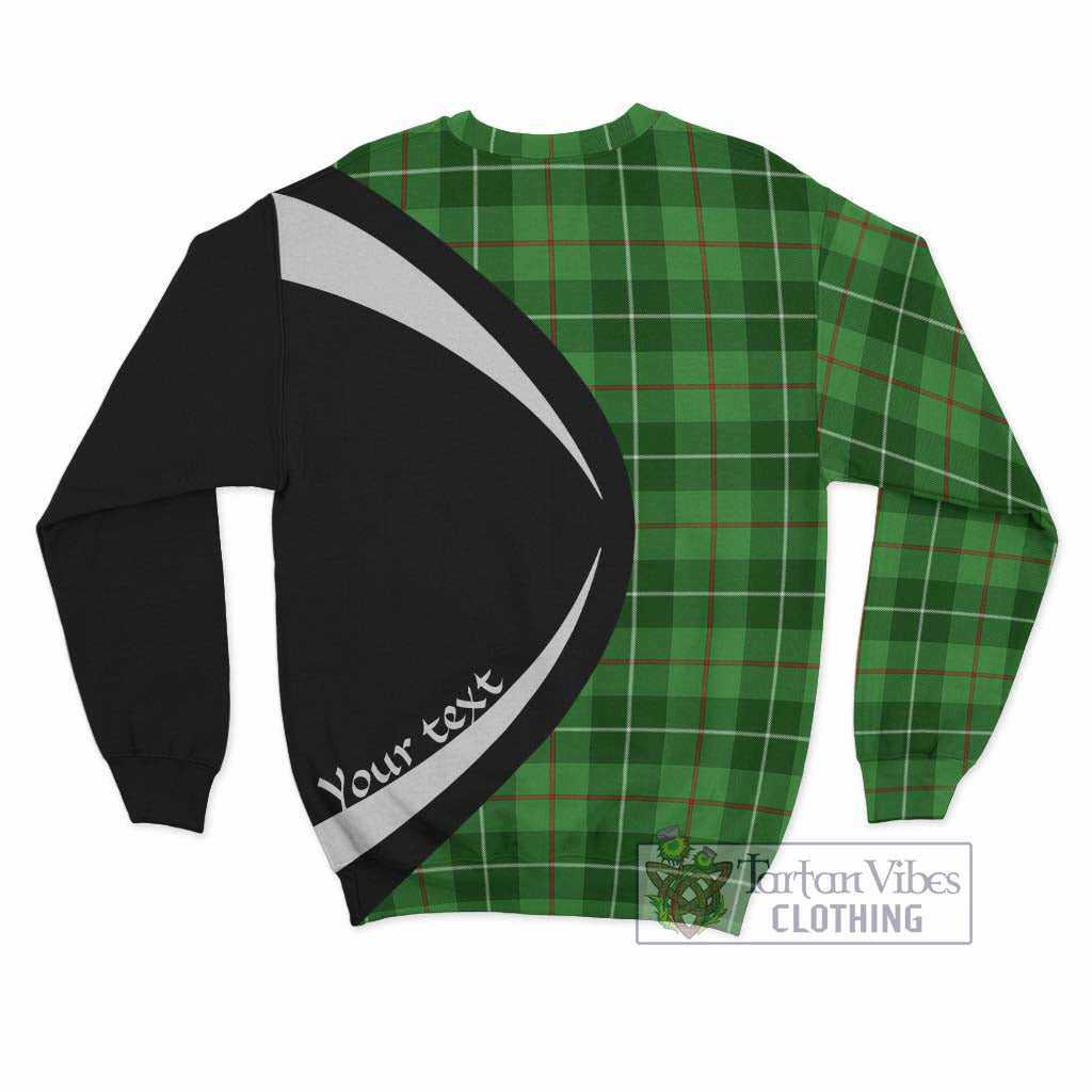 Clephane Tartan Sweatshirt with Family Crest Circle Style - Tartan Vibes Clothing