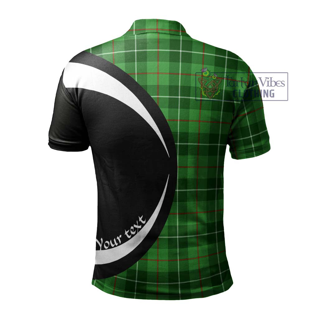 Clephane Tartan Men's Polo Shirt with Family Crest Circle Style - Tartan Vibes Clothing