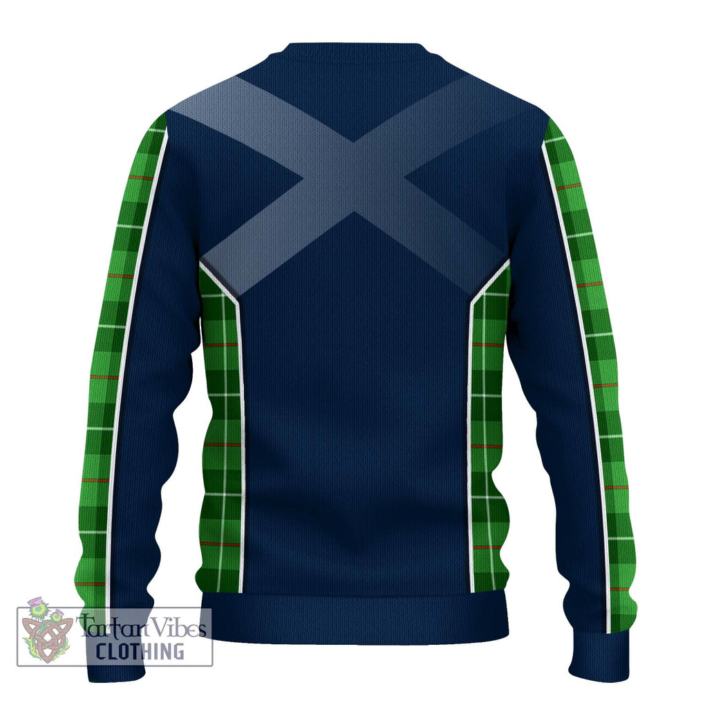 Clephane Tartan Knitted Sweater with Family Crest and Lion Rampant Vibes Sport Style - Tartan Vibes Clothing