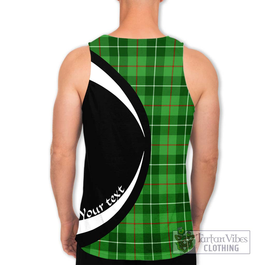 Clephane Tartan Men's Tank Top with Family Crest Circle Style - Tartan Vibes Clothing