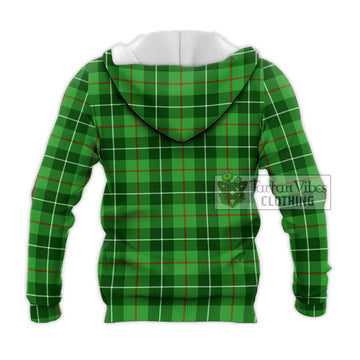 Clephane Tartan Knitted Hoodie with Family Crest DNA In Me Style - Tartanvibesclothing Shop