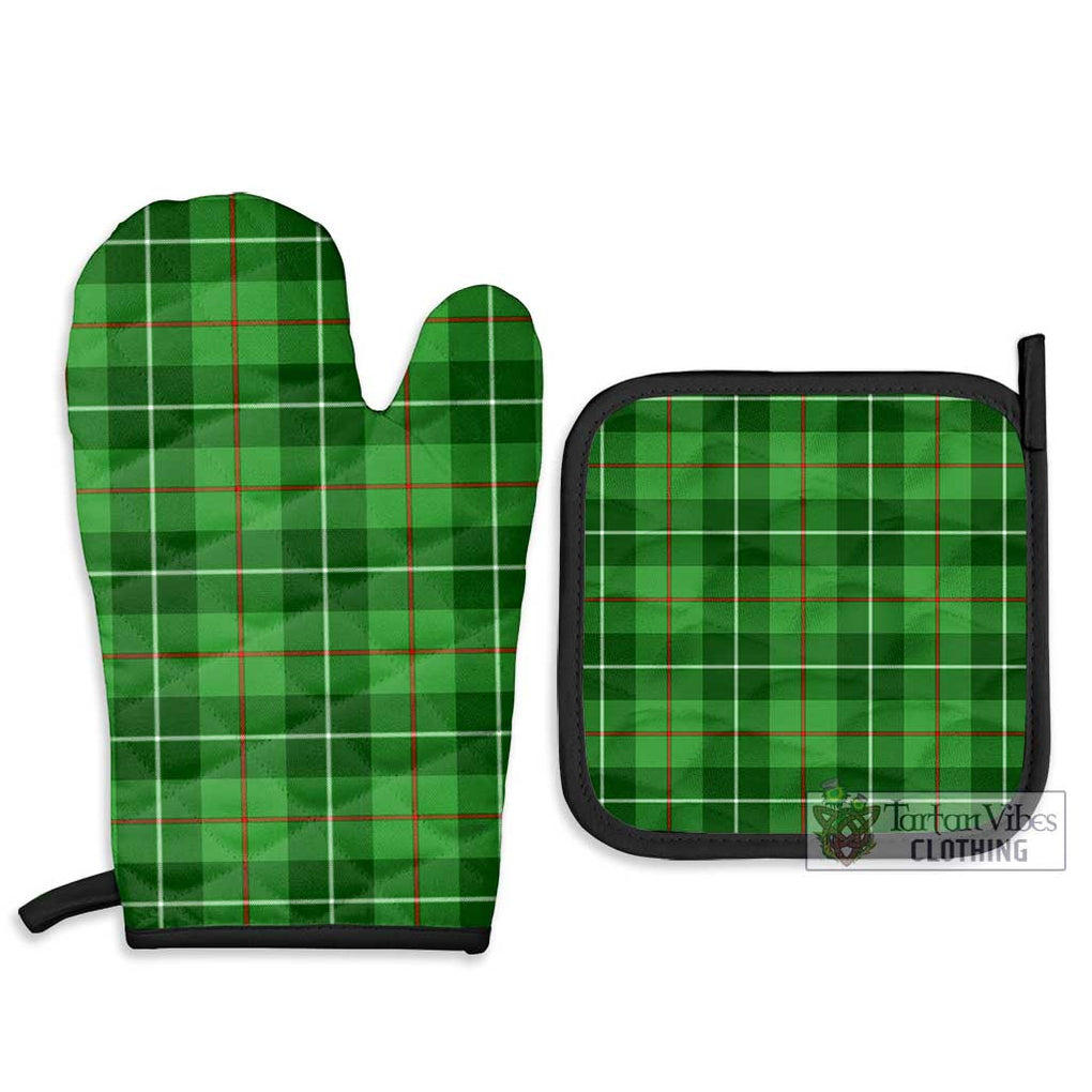 Clephane Tartan Combo Oven Mitt & Pot-Holder Combo 1 Oven Mitt & 2 Pot-Holder Black - Tartan Vibes Clothing