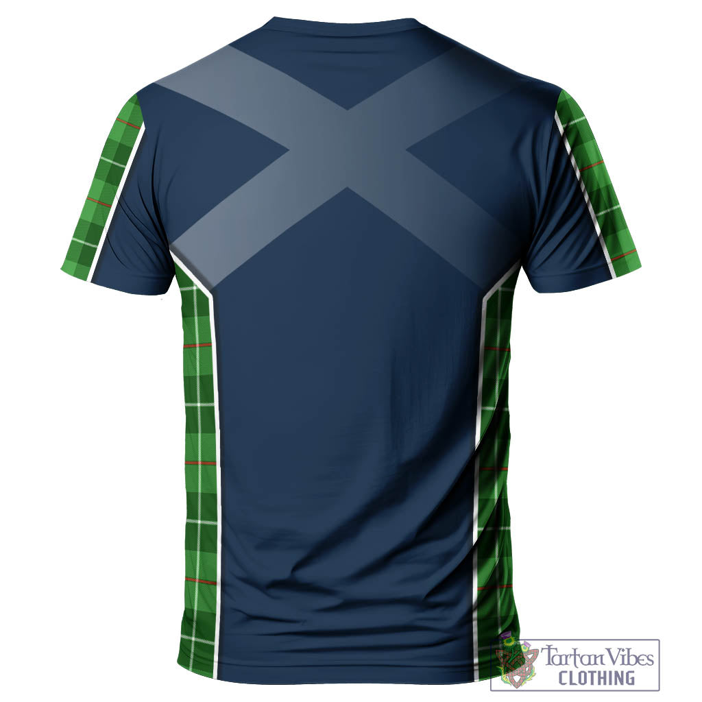 Tartan Vibes Clothing Clephane Tartan T-Shirt with Family Crest and Scottish Thistle Vibes Sport Style