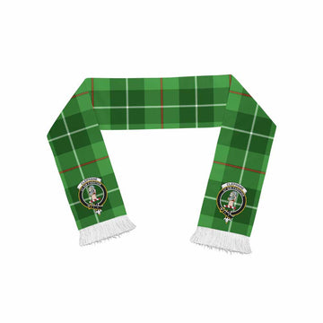 Tartan Vibes Clothing Clephane (Clephan) Tartan Ruffneck Scarf with Family Crest