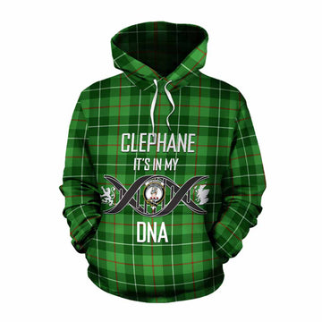 Clephane (Clephan) Tartan Cotton Hoodie with Family Crest DNA In Me Style Pullover Hoodie XS - Tartan Vibes Clothing
