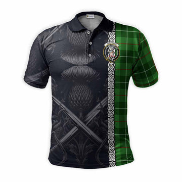 Clephane (Clephan) Tartan Polo Shirt with Family Crest Cross Sword Thistle Celtic Vibes Kid - Tartan Vibes Clothing