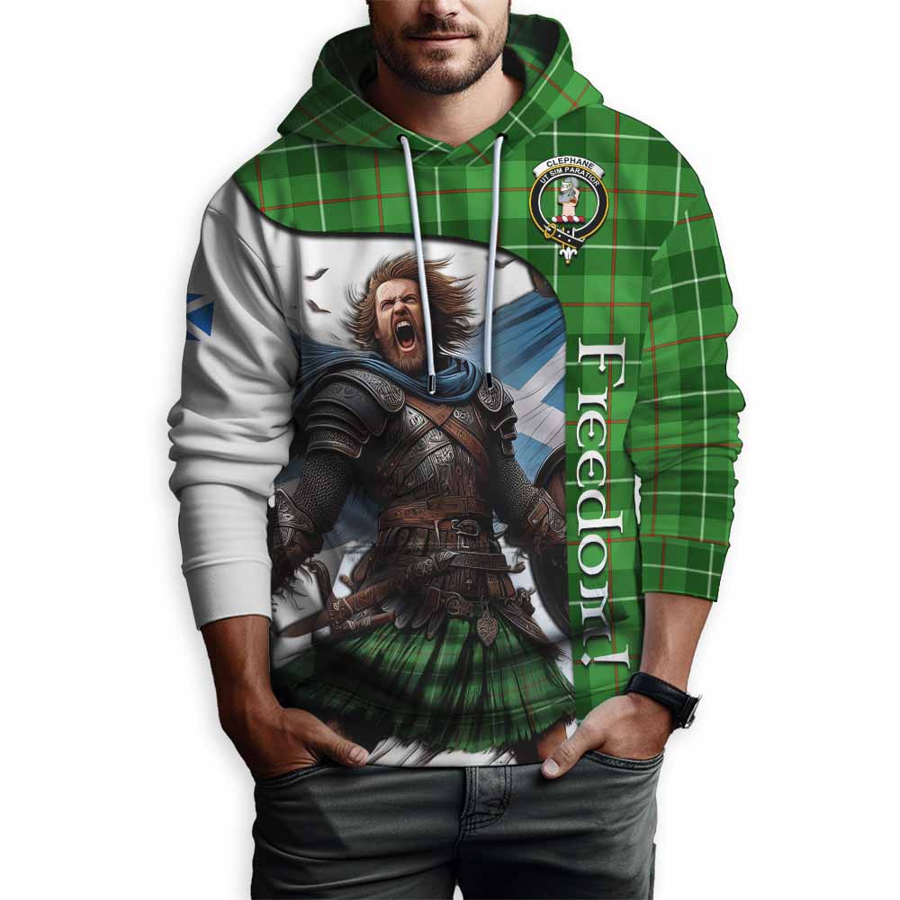 Clephane (Clephan) Crest Tartan Hoodie Inspired by the Freedom of Scottish Warrior Pullover Hoodie - Tartan Vibes Clothing