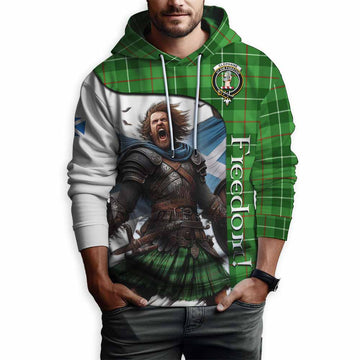 Tartan Vibes Clothing Clephane (Clephan) Crest Tartan Hoodie Inspired by the Freedom of Scottish Warrior