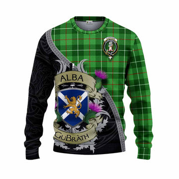 Clephane (Clephan) Tartan Family Crest Knitted Sweater Lion Rampant Royal Thistle Shield Celtic Inspired Unisex - Tartan Vibes Clothing