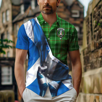 Clephane (Clephan) Tartan Hawaiian Shirt with Family Crest Scotland Patriotic Style Kid - Tartan Vibes Clothing