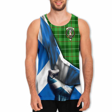 Clephane (Clephan) Tartan Men's Tank Top with Family Crest Scotland Patriotic Style Men - Tartan Vibes Clothing