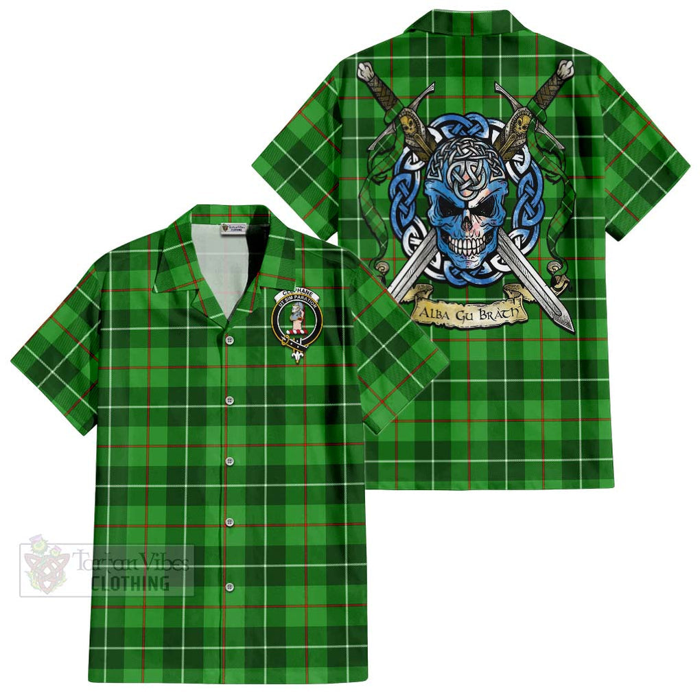 Clephane (Clephan) Tartan Hawaiian Shirt with Family Crest Celtic Skull Style Kid - Tartan Vibes Clothing