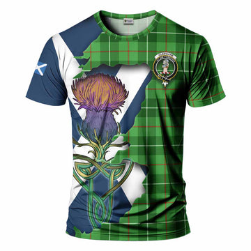 Clephane (Clephan) Tartan Family Crest T-Shirt Scottish Thistle Celtic Inspired Kid's Shirt - Tartan Vibes Clothing