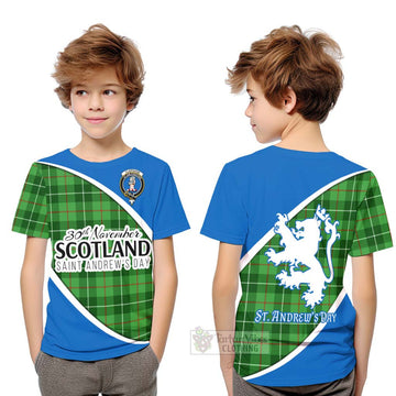 Clephane (Clephan) Family Crest Tartan Kid T-Shirt Celebrate Saint Andrew's Day in Style Youth XL Size14 - Tartan Vibes Clothing