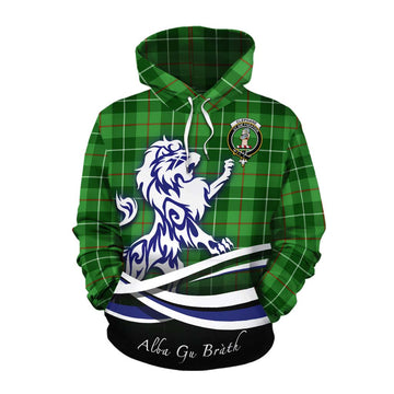 Clephane (Clephan) Tartan Cotton Hoodie with Alba Gu Brath Regal Lion Emblem Pullover Hoodie XS - Tartan Vibes Clothing