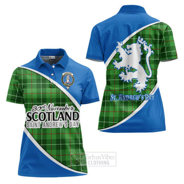 Clephane (Clephan) Family Crest Tartan Women's Polo Shirt Celebrate Saint Andrew's Day in Style Women - Tartan Vibes Clothing