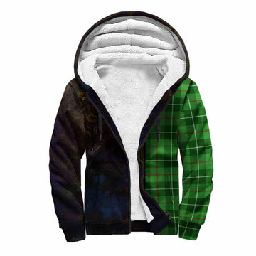 Clephane (Clephan) Tartan Family Crest Sherpa Hoodie Alba Gu Brath Be Brave Lion Ancient Style Unisex S - Tartan Vibes Clothing
