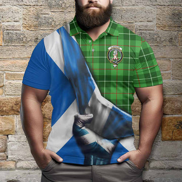 Clephane (Clephan) Tartan Polo Shirt with Family Crest Scotland Patriotic Style Kid - Tartan Vibes Clothing