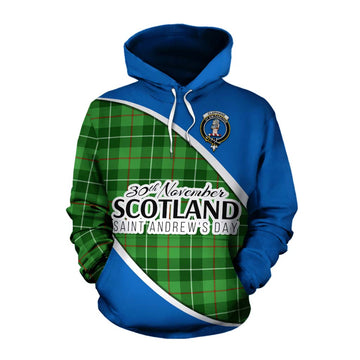 Clephane (Clephan) Family Crest Tartan Cotton Hoodie Celebrate Saint Andrew's Day in Style Pullover Hoodie XS - Tartan Vibes Clothing