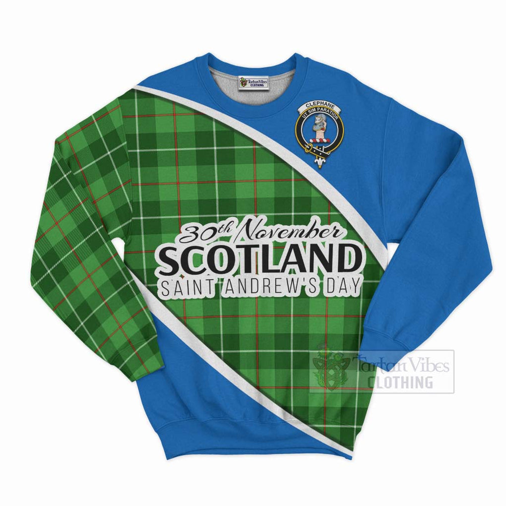Clephane (Clephan) Family Crest Tartan Sweatshirt Celebrate Saint Andrew's Day in Style Unisex - Tartan Vibes Clothing