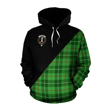 Clephane (Clephan) Tartan Cotton Hoodie with Family Crest and Military Logo Style Pullover Hoodie XS - Tartan Vibes Clothing