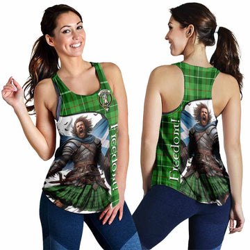 Tartan Vibes Clothing Clephane (Clephan) Crest Tartan Women's Racerback Tanks Inspired by the Freedom of Scottish Warrior