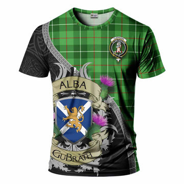 Clephane (Clephan) Tartan Family Crest T-Shirt Lion Rampant Royal Thistle Shield Celtic Inspired Kid's Shirt - Tartan Vibes Clothing