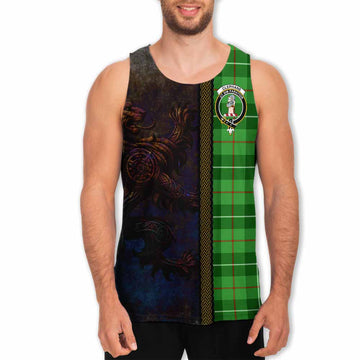 Clephane (Clephan) Tartan Family Crest Men's Tank Top Alba Gu Brath Be Brave Lion Ancient Style Men - Tartan Vibes Clothing