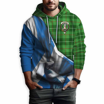 Clephane (Clephan) Tartan Hoodie with Family Crest Scotland Patriotic Style Pullover Hoodie - Tartan Vibes Clothing
