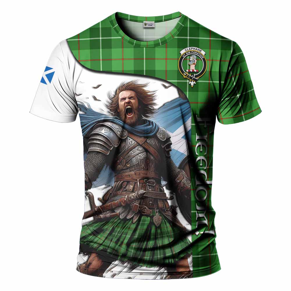 Clephane (Clephan) Crest Tartan T-Shirt Inspired by the Freedom of Scottish Warrior Kid's Shirt - Tartan Vibes Clothing