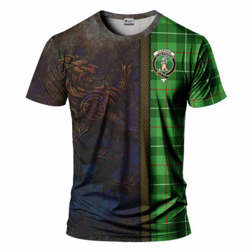 Clephane (Clephan) Tartan Family Crest T-Shirt Alba Gu Brath Be Brave Lion Ancient Style Kid's Shirt - Tartan Vibes Clothing