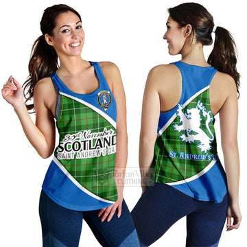 Clephane (Clephan) Family Crest Tartan Women's Racerback Tanks Celebrate Saint Andrew's Day in Style 4XL - Tartan Vibes Clothing