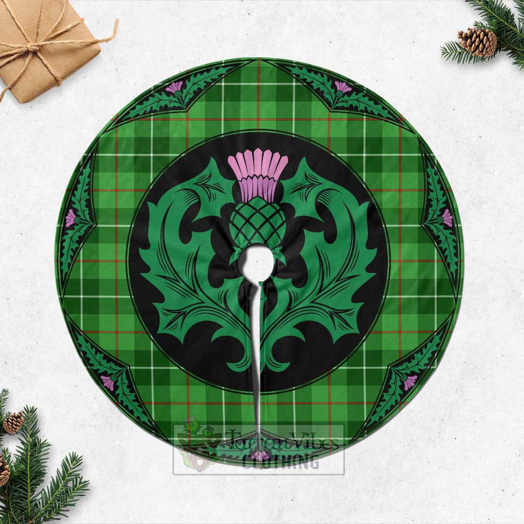 Clephane (Clephan) Tartan Christmas Tree Skirt Scottish Thistle Style Casual Tree Skirts - Tartan Vibes Clothing