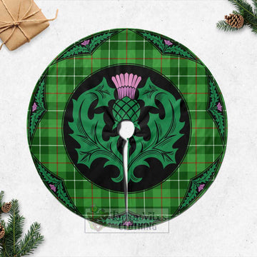 Clephane (Clephan) Tartan Christmas Tree Skirt Scottish Thistle Style Casual Tree Skirts - Tartan Vibes Clothing