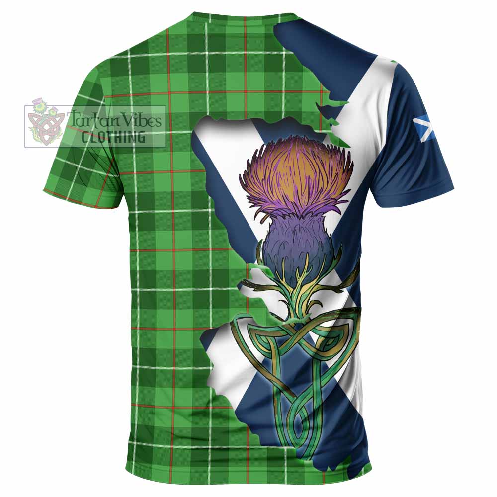 Clephane (Clephan) Tartan Family Crest T-Shirt Scottish Thistle Celtic Inspired - Tartan Vibes Clothing