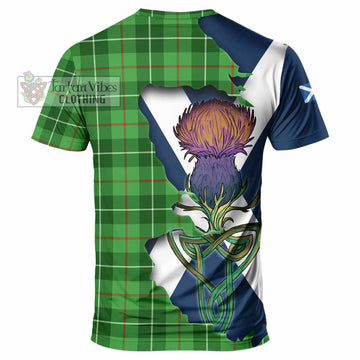 Clephane (Clephan) Tartan Family Crest T-Shirt Scottish Thistle Celtic Inspired - Tartan Vibes Clothing