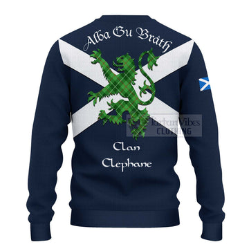 Clephane (Clephan) Tartan Lion Rampant Ugly Sweater Proudly Display Your Heritage with Alba Gu Brath and Clan Name - Tartan Vibes Clothing