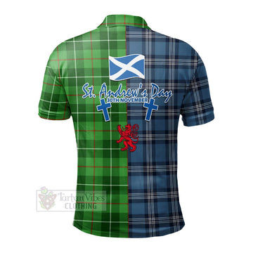 Clephane (Clephan) Tartan Polo Shirt Happy St. Andrew's Day Half Tartan Style - Tartan Vibes Clothing