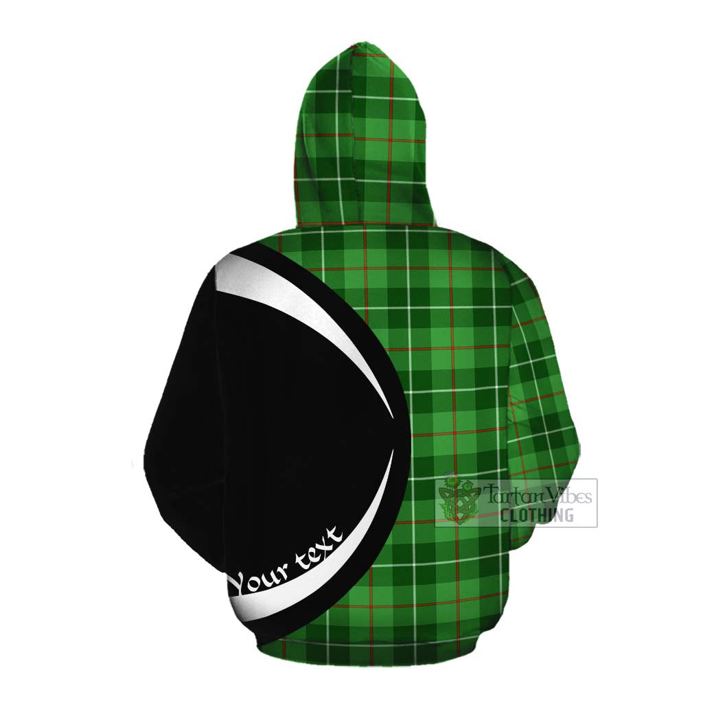 Clephane (Clephan) Tartan Cotton Hoodie with Family Crest Circle Style Pullover Hoodie - Tartan Vibes Clothing