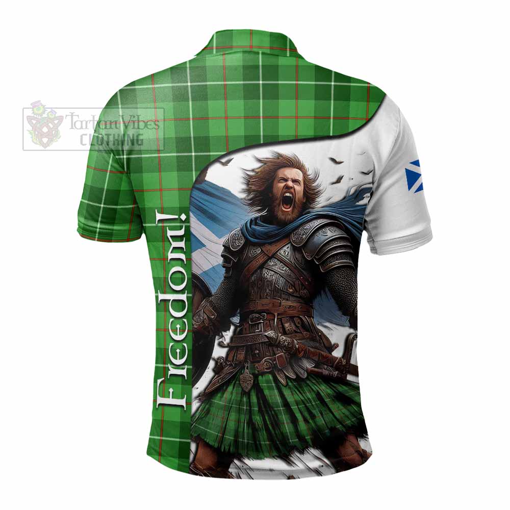 Clephane (Clephan) Crest Tartan Polo Shirt Inspired by the Freedom of Scottish Warrior - Tartan Vibes Clothing