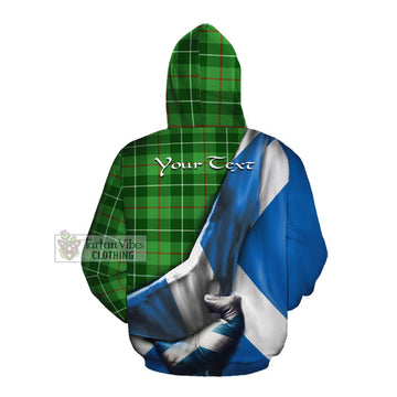 Clephane (Clephan) Tartan Cotton Hoodie with Family Crest Scotland Patriotic Style Pullover Hoodie - Tartan Vibes Clothing